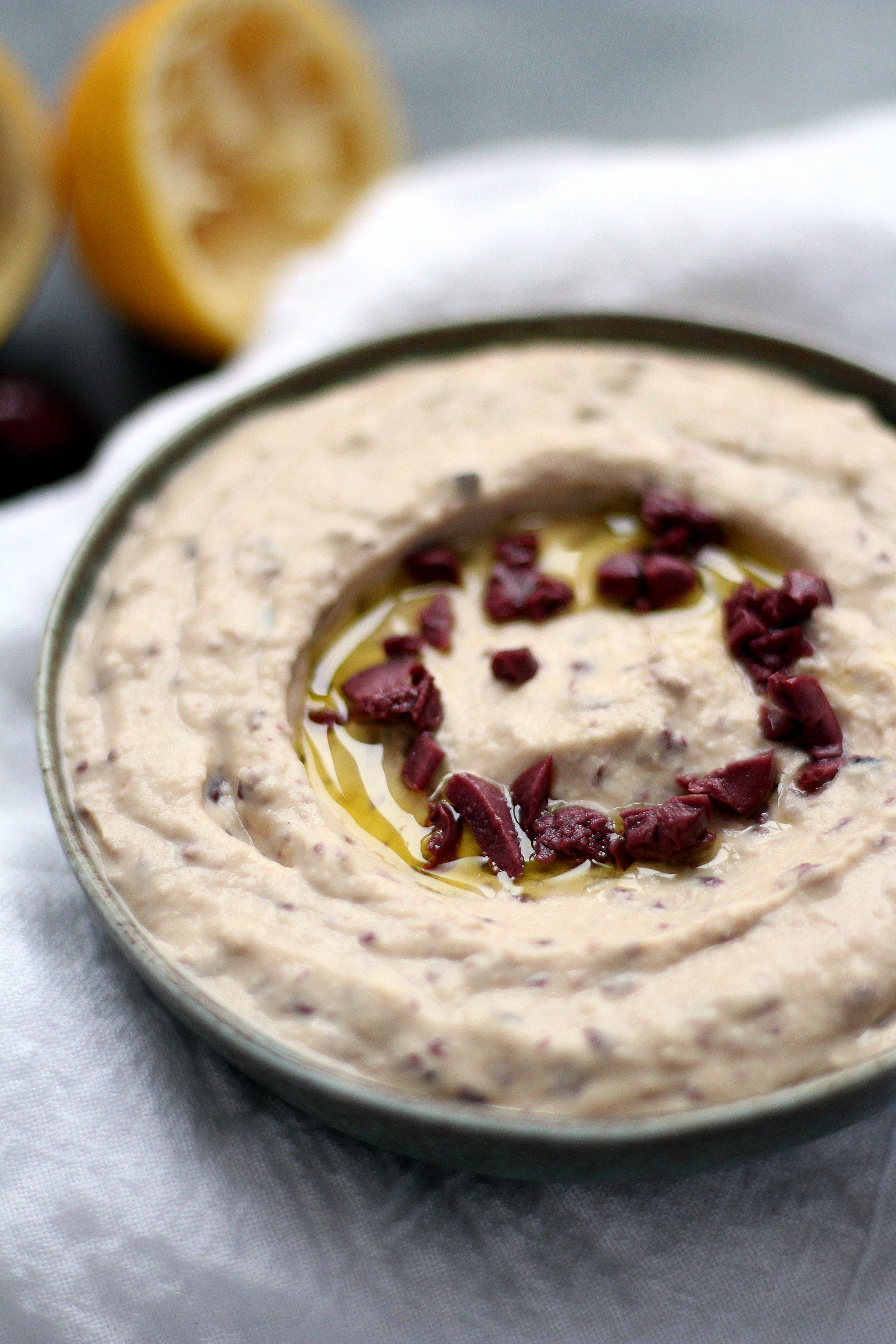 Easy Kalamata Olive Hummus