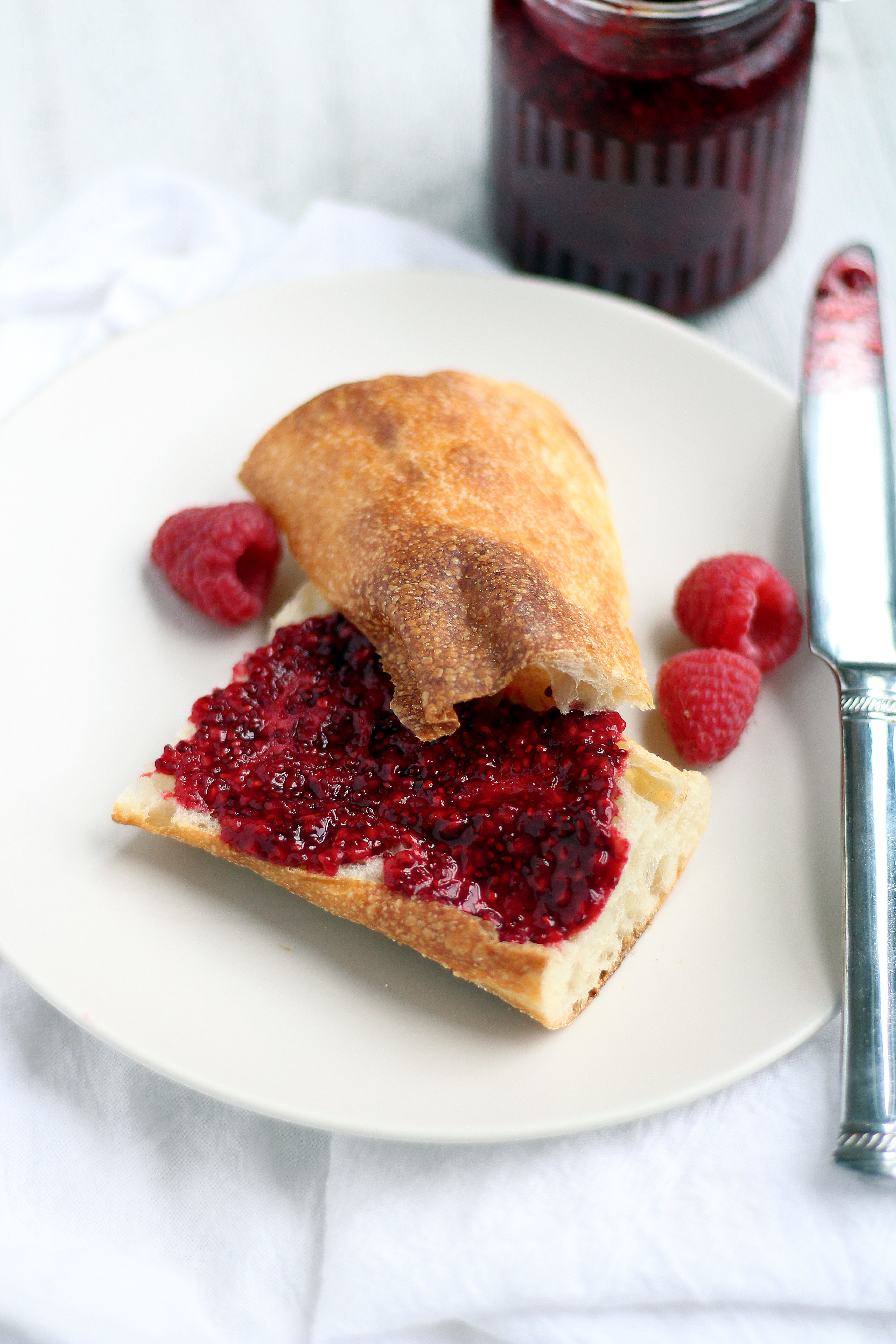 Raspberry Rosewater Chia Jam - the easier way to make jam!