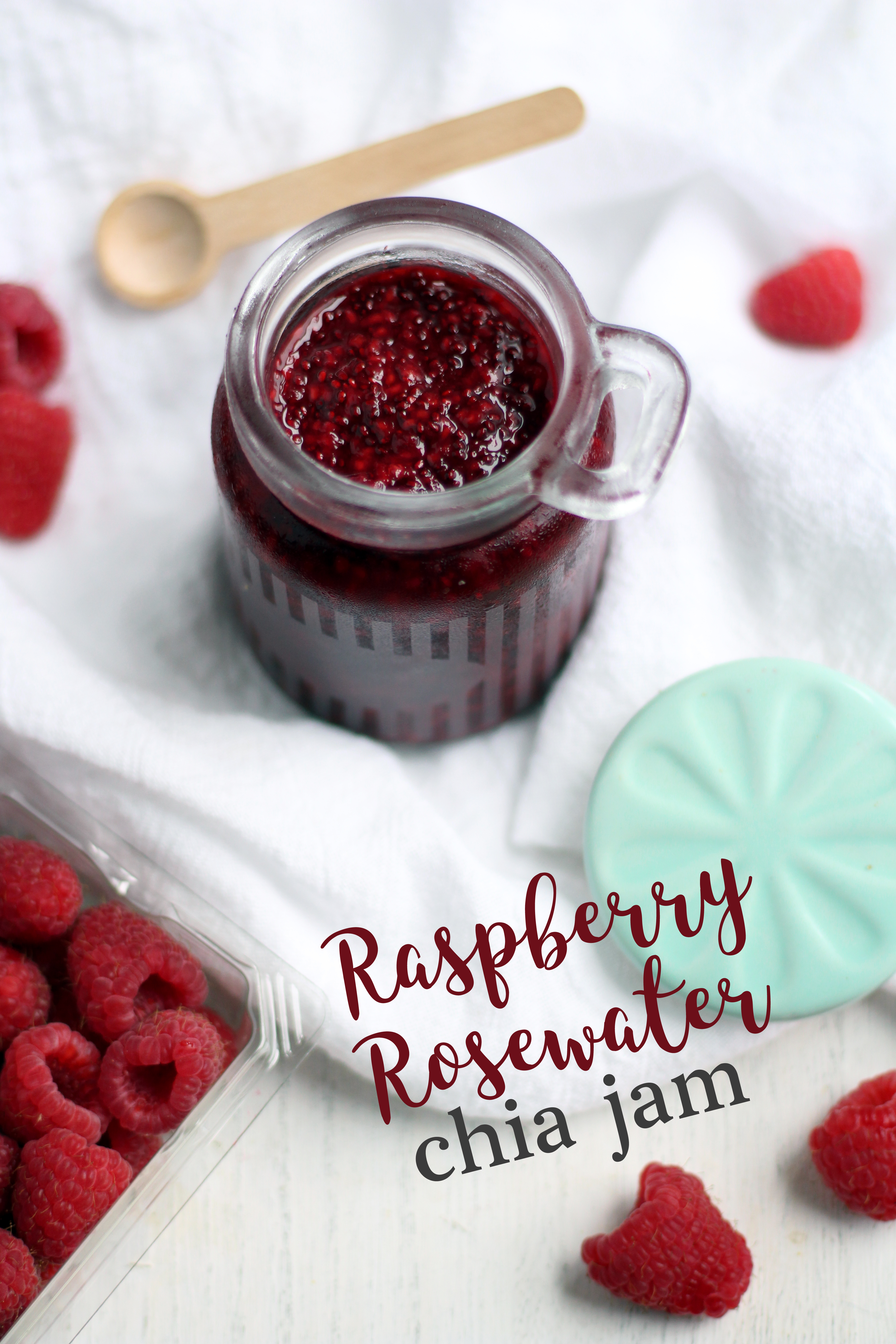 Raspberry Rosewater Chia Jam - the easier way to make jam!