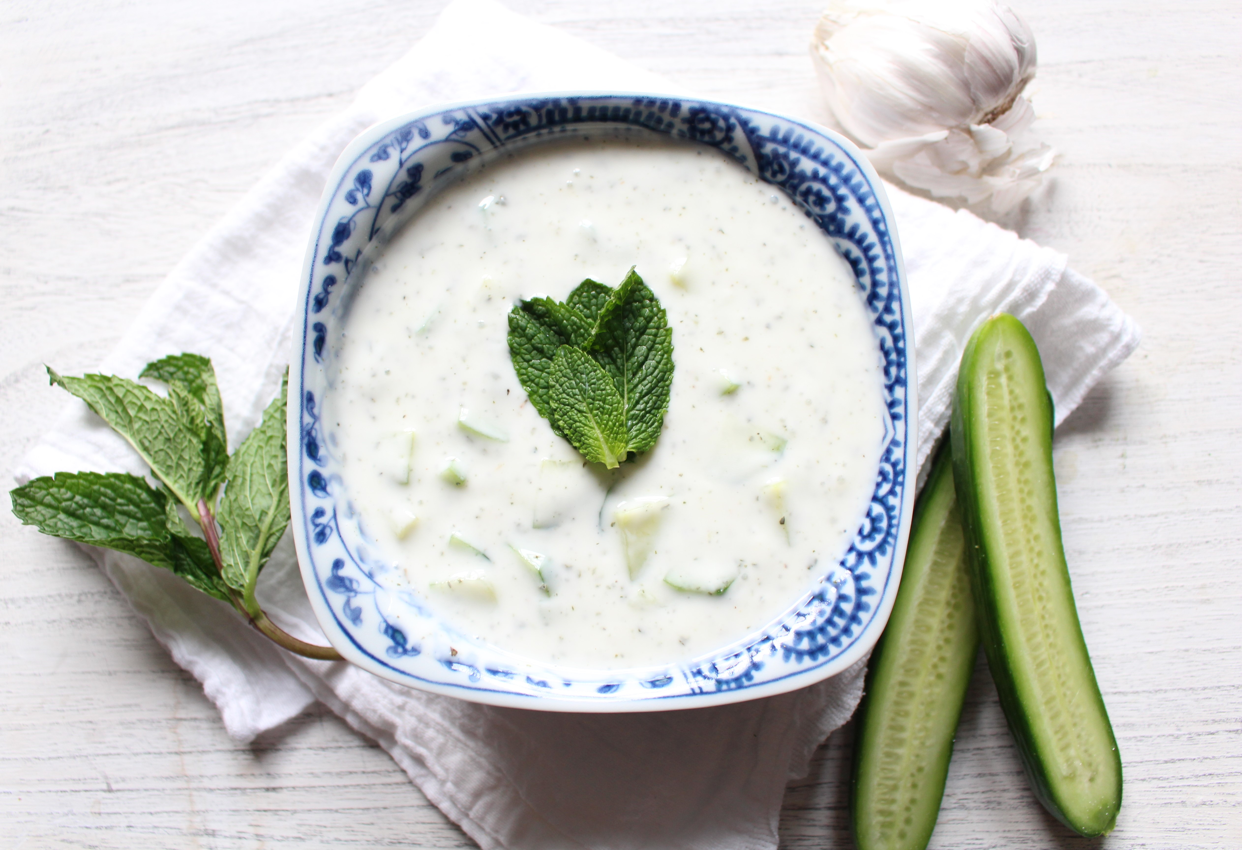 Mint And Cucumber Yogurt Sauce Thyme Toast