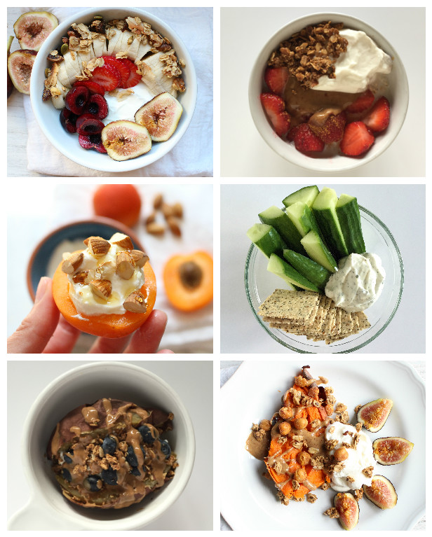 A couple ideas for ways to enjoy eating yogurt! 