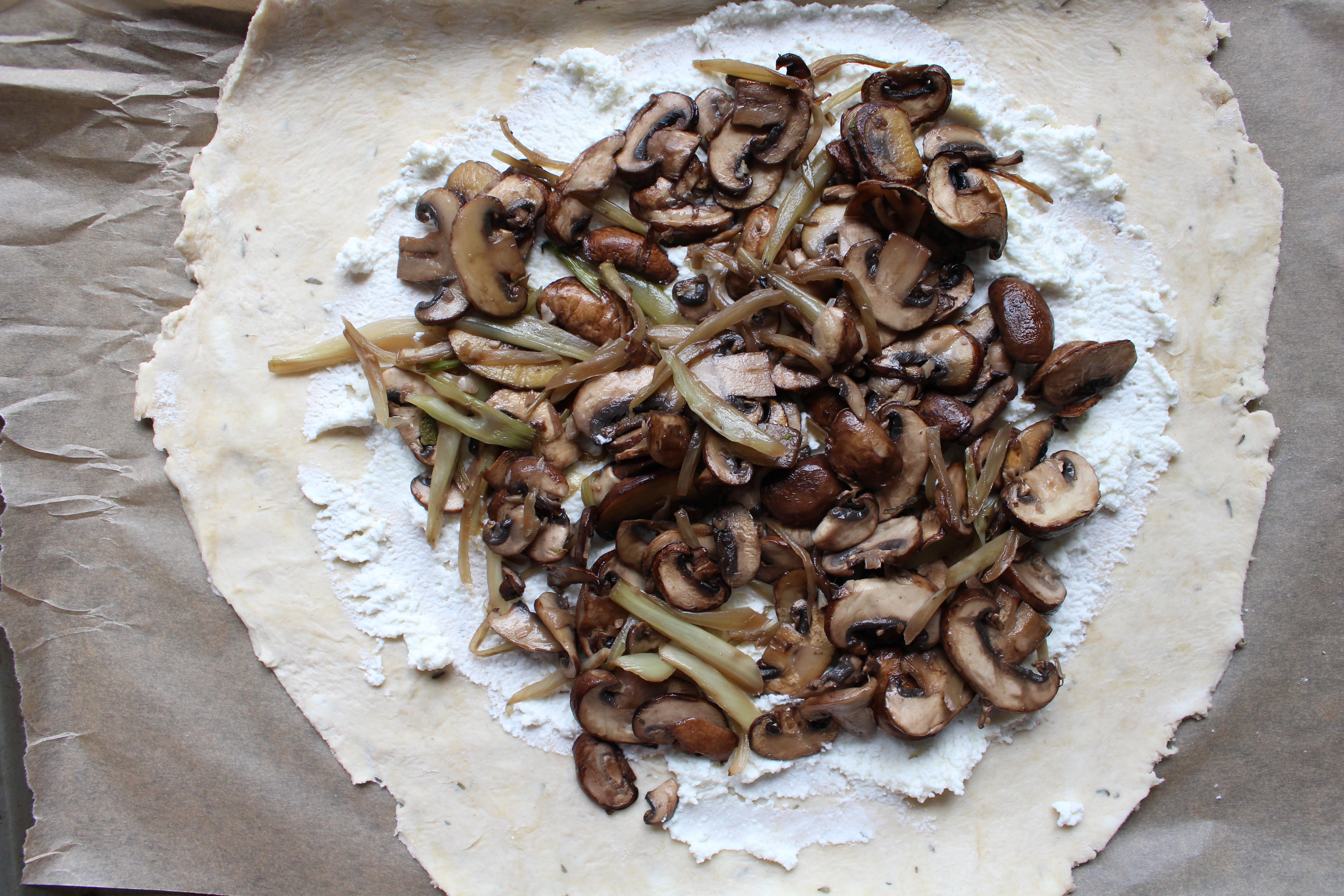 The fluffiest, flaky crust stuffed with ricotta, mushrooms, and fennel. This galette is beautiful and surprisingly simple!