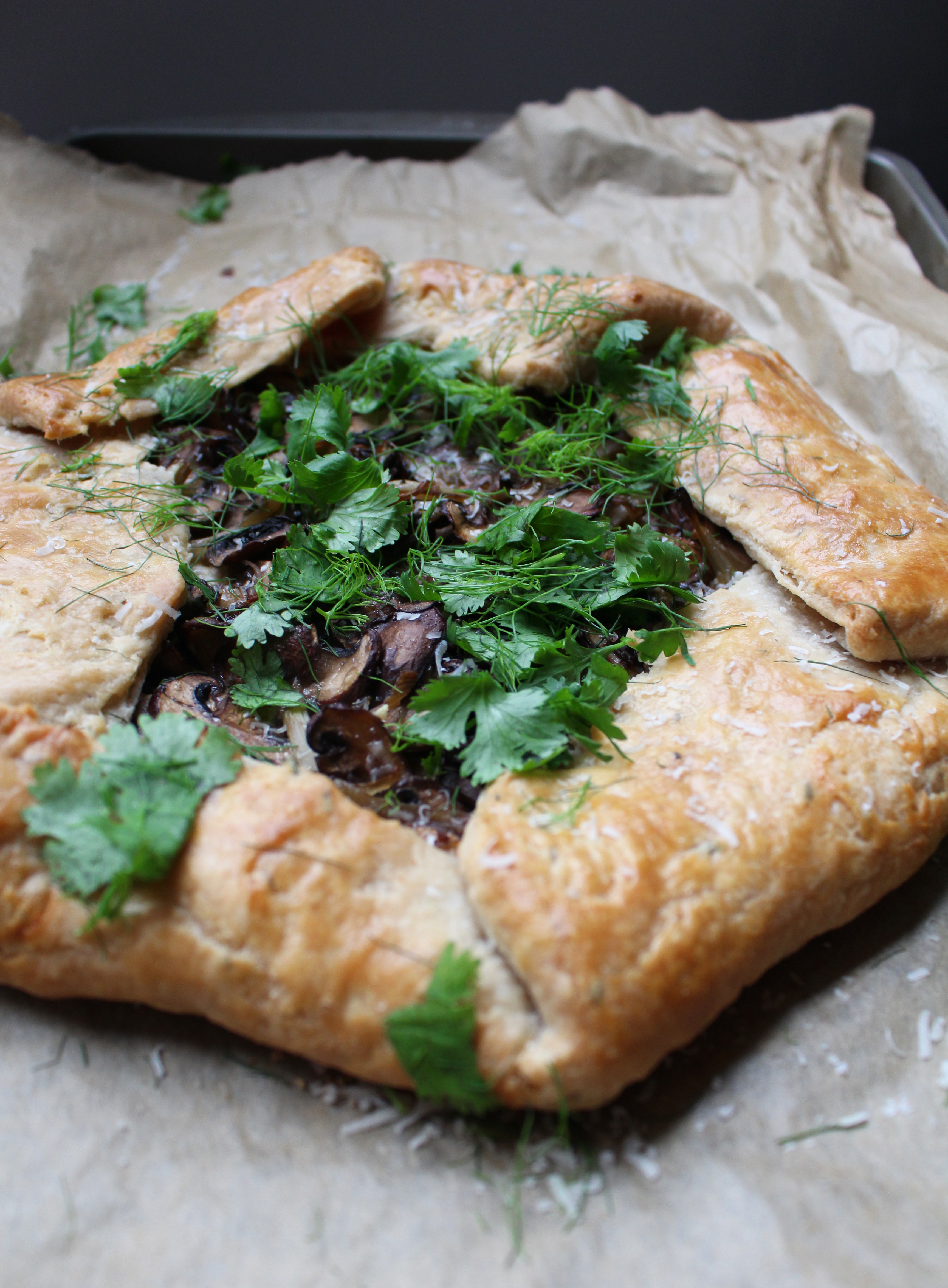 The fluffiest, flaky crust stuffed with ricotta, mushrooms, and fennel. This galette is beautiful and surprisingly simple!