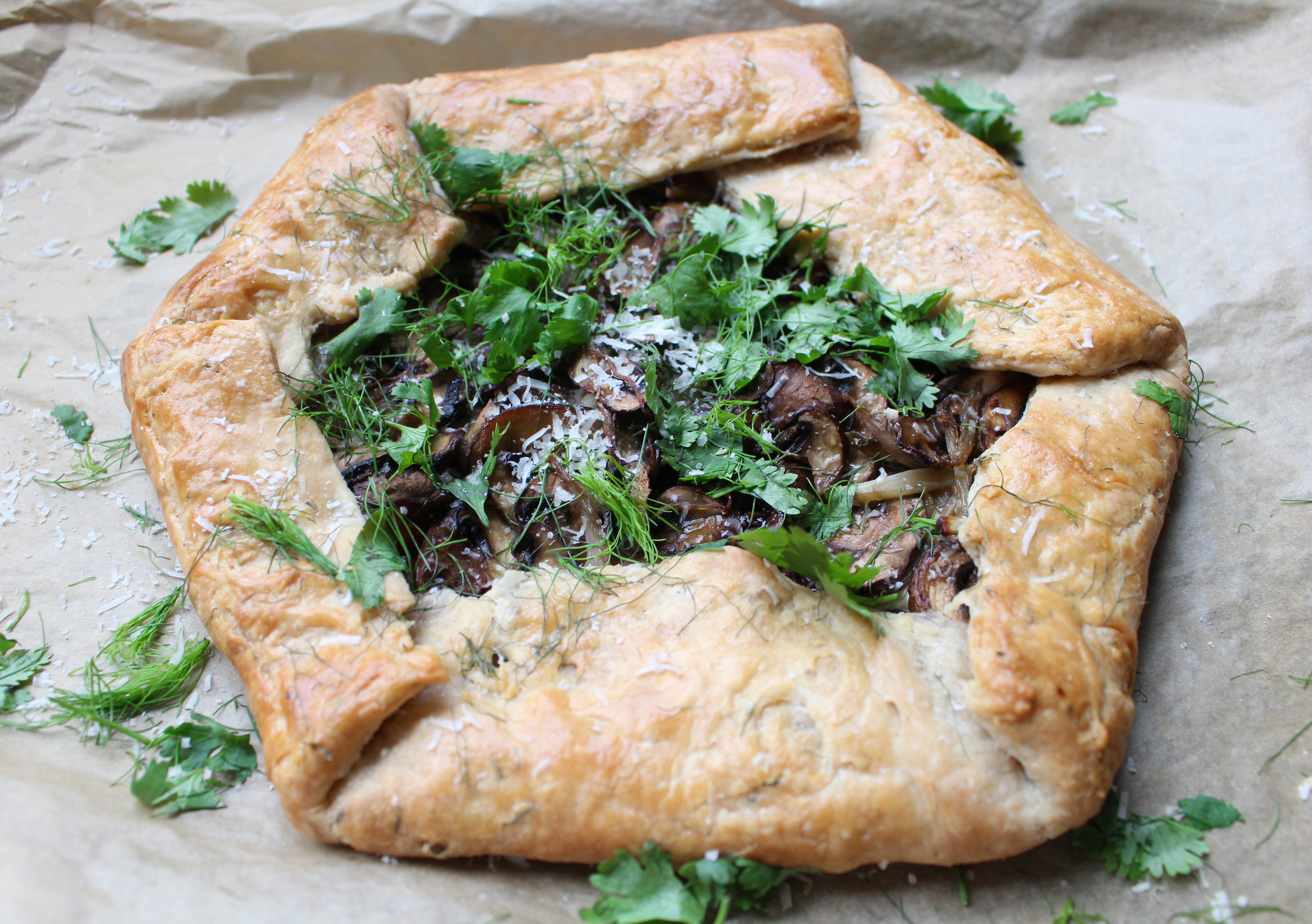 The fluffiest, flaky crust stuffed with ricotta, mushrooms, and fennel. This galette is beautiful and surprisingly simple!