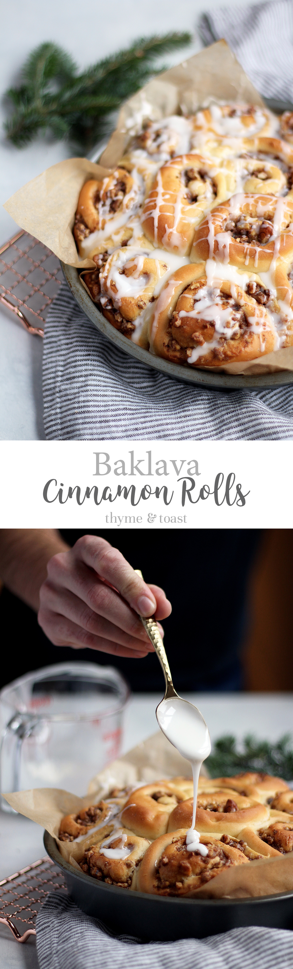Easy Baklava Cinnamon Rolls