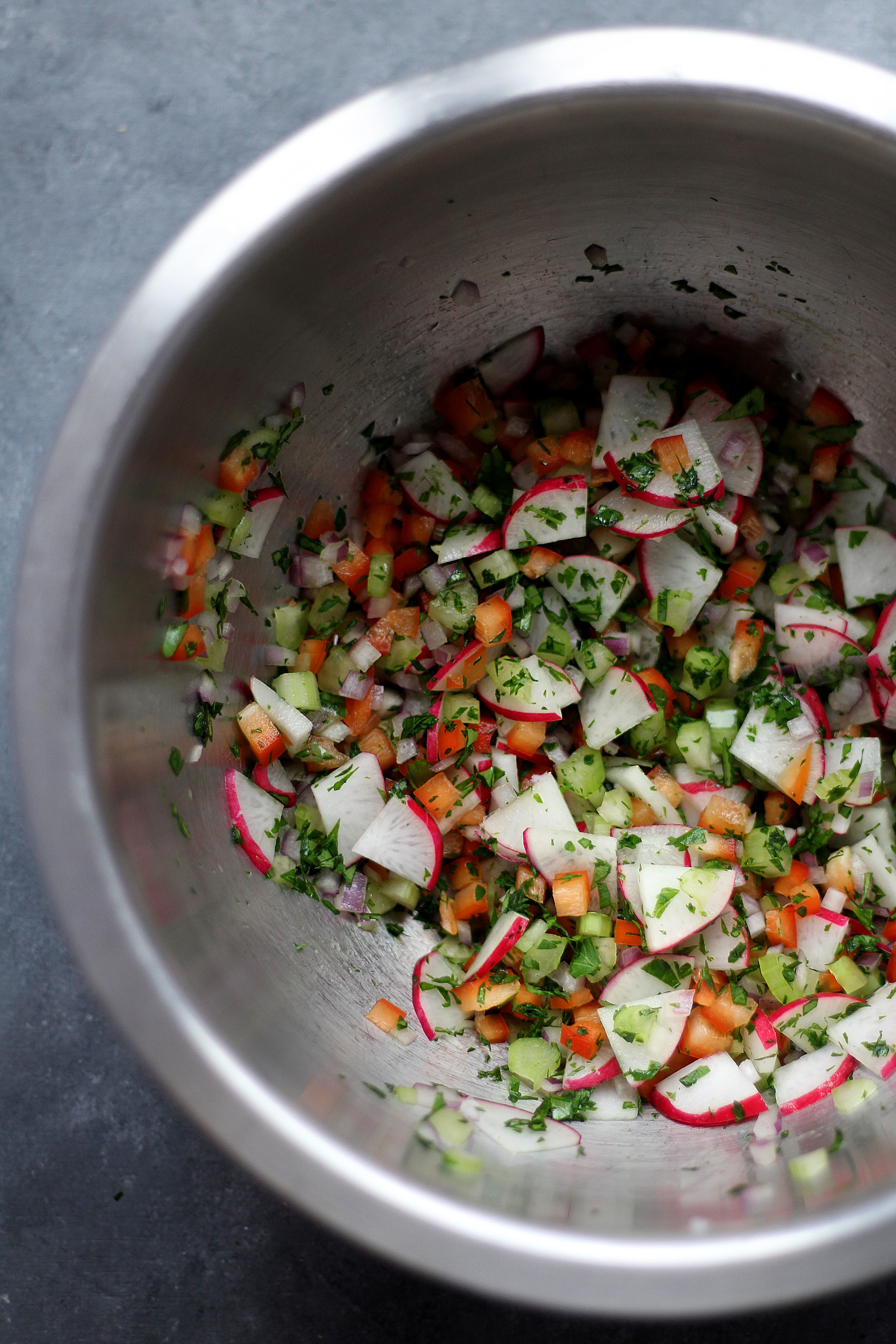 Fresh and Crunchy Mediterranean Lentil Salad