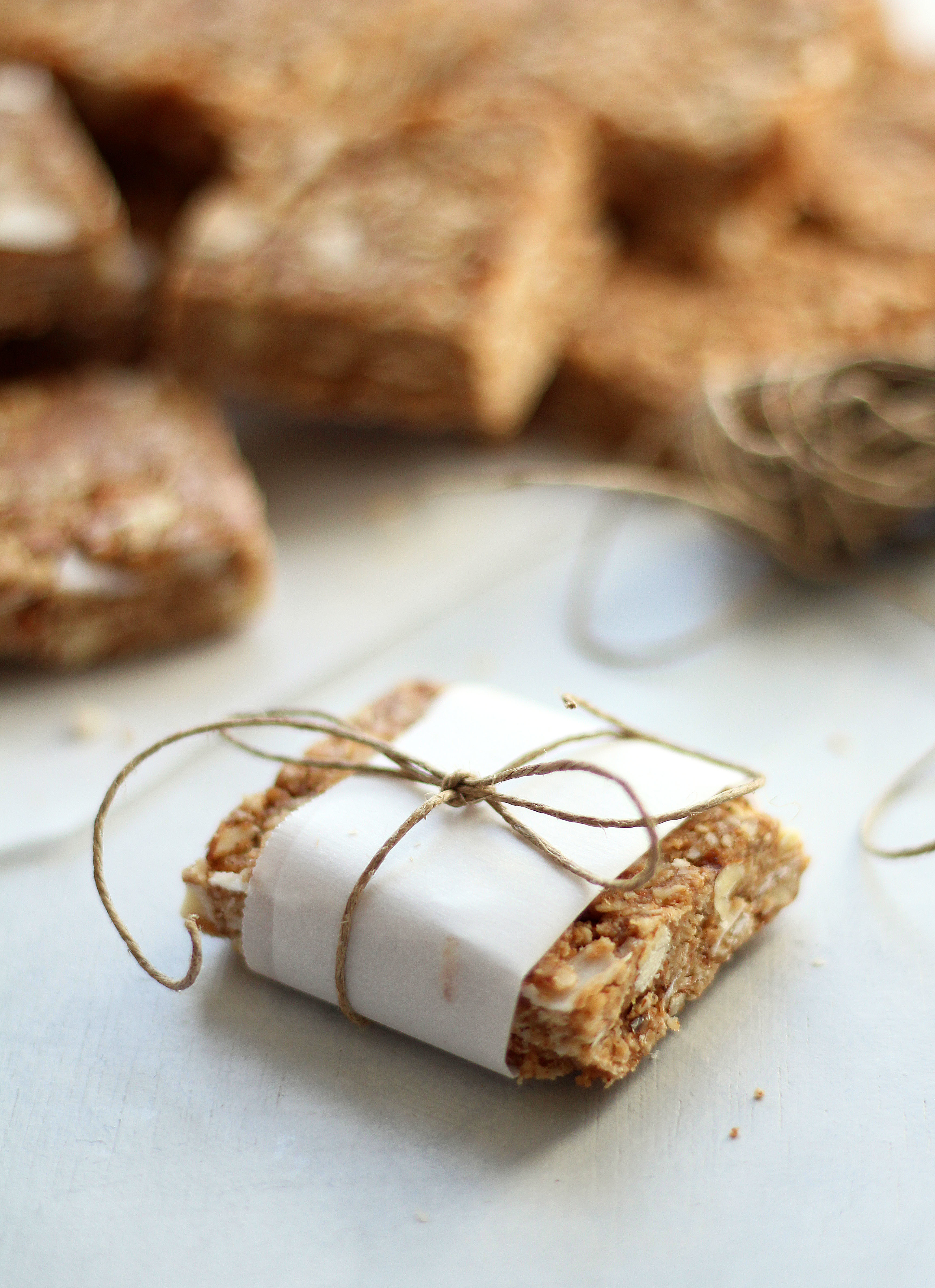 No Bake Chai Spiced Almond Granola Bars