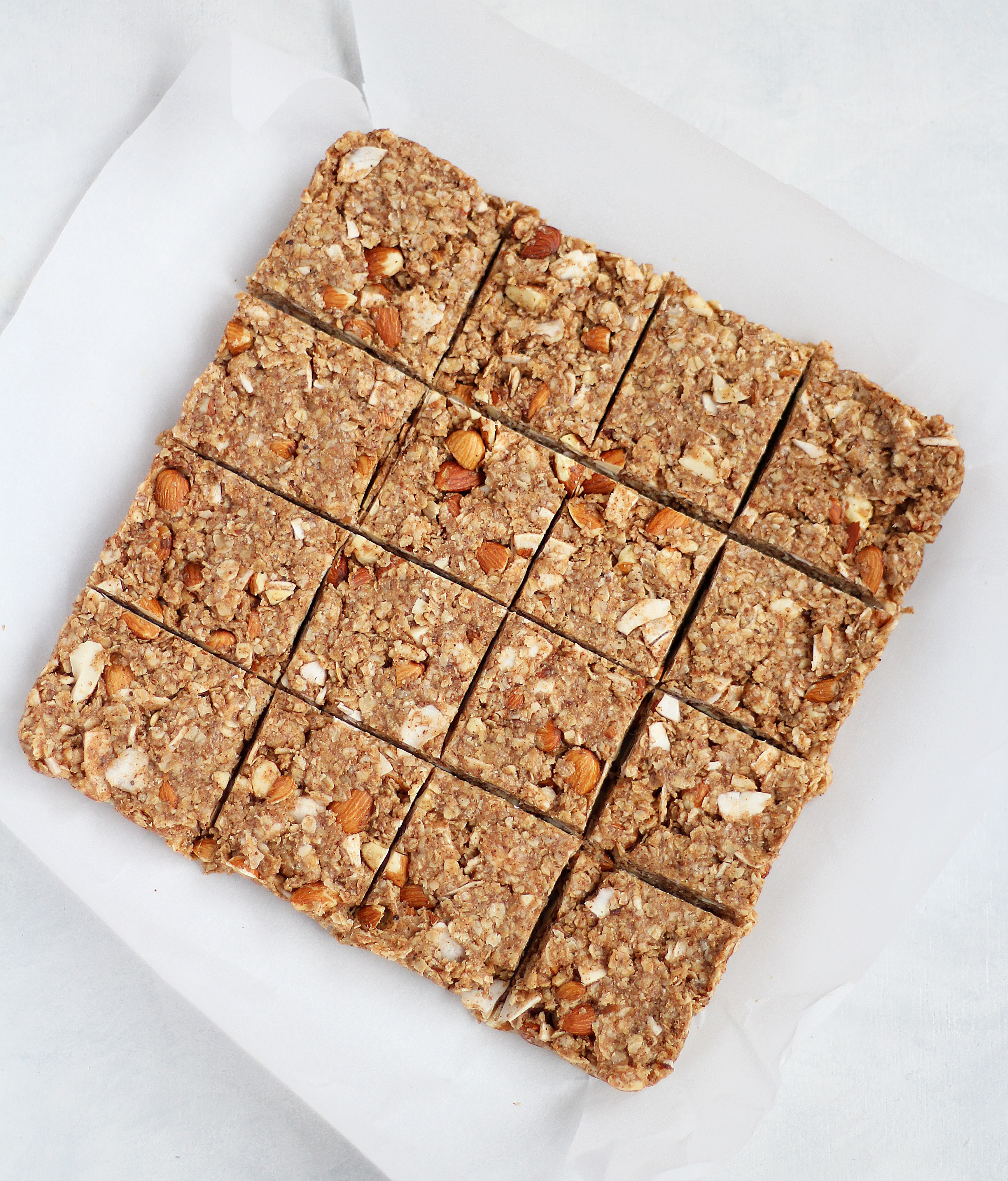 No Bake Chai Spiced Almond Granola Bars