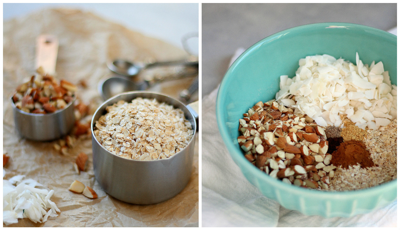 No Bake Chai Spiced Almond Granola Bars