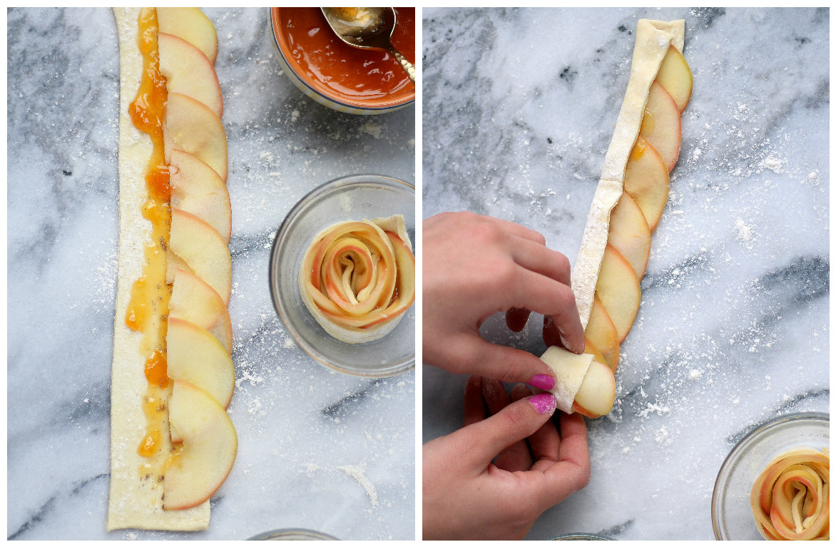 Baked Apple Cardamom Roses