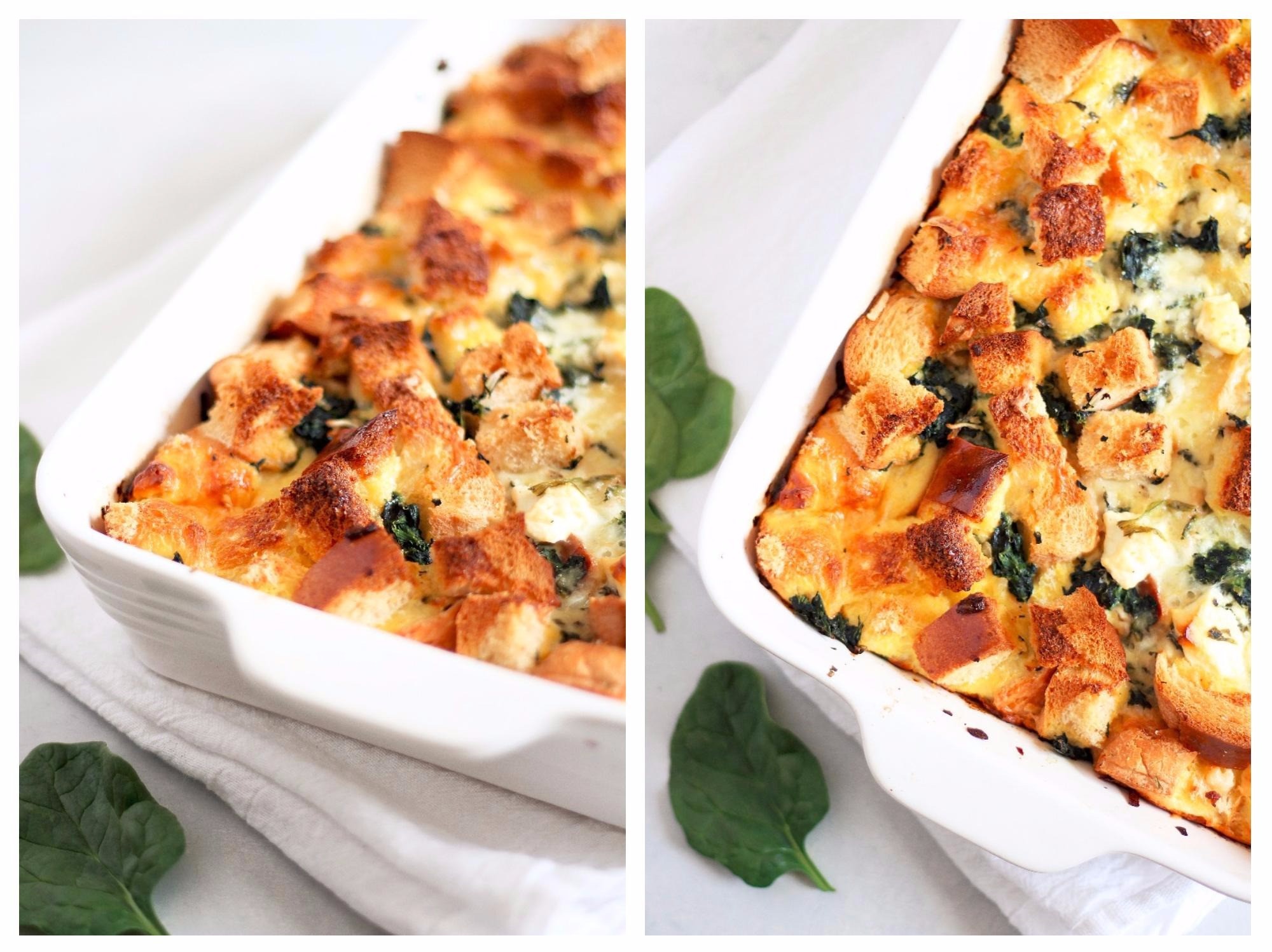 Spinach and Feta Strata