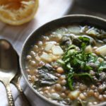 One-Pot Lentil and Swiss Chard Soup - the perfect, easy soup for chilly fall and winter days.